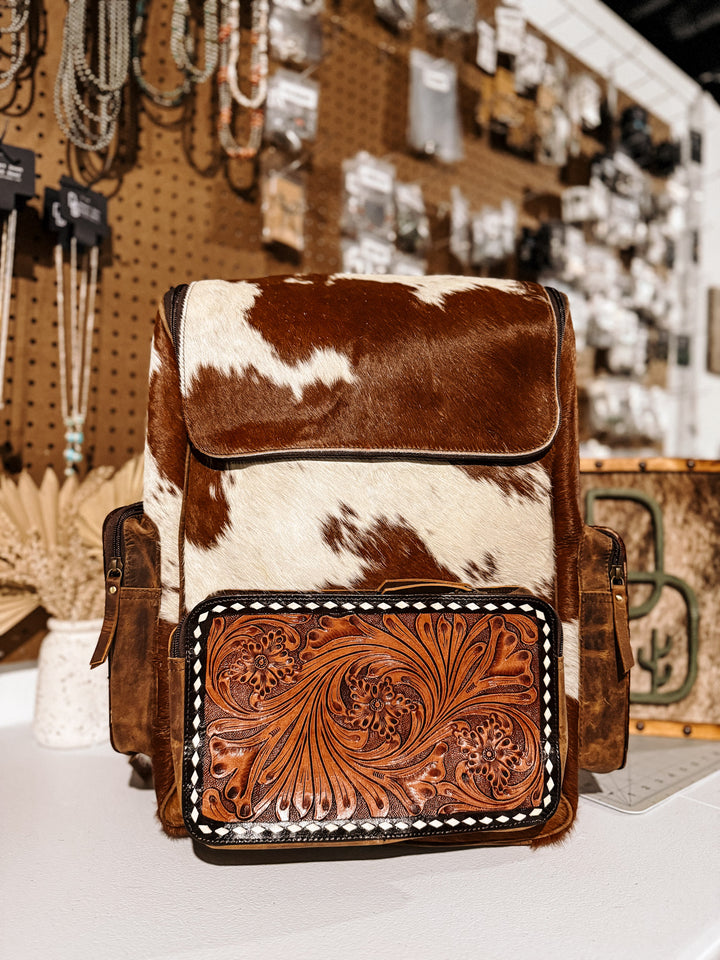 Evangeline Cowhide Backpack #18