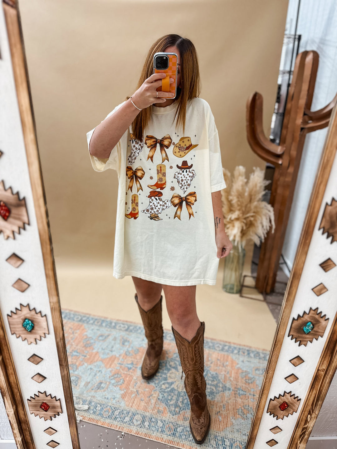 Boo & Boots Oversized Tee