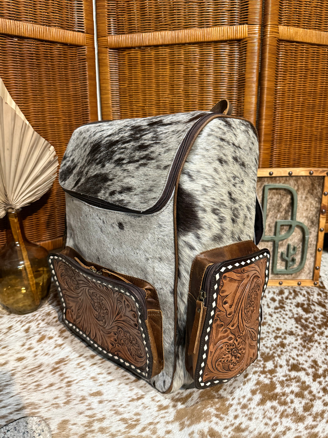 Evangeline Cowhide Backpack #64