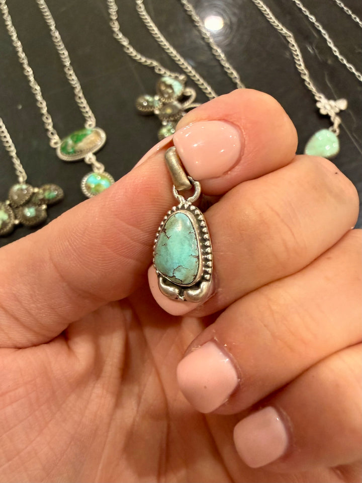 Turquoise Dainty Pendant #9