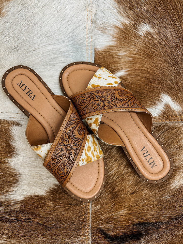 Oakley Cowhide Sandals: Tan