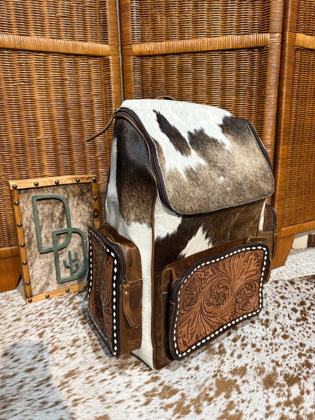 Evangeline Cowhide Backpack #51
