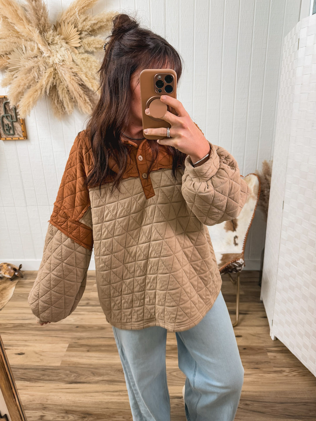 Old Bend Quilted Pullover