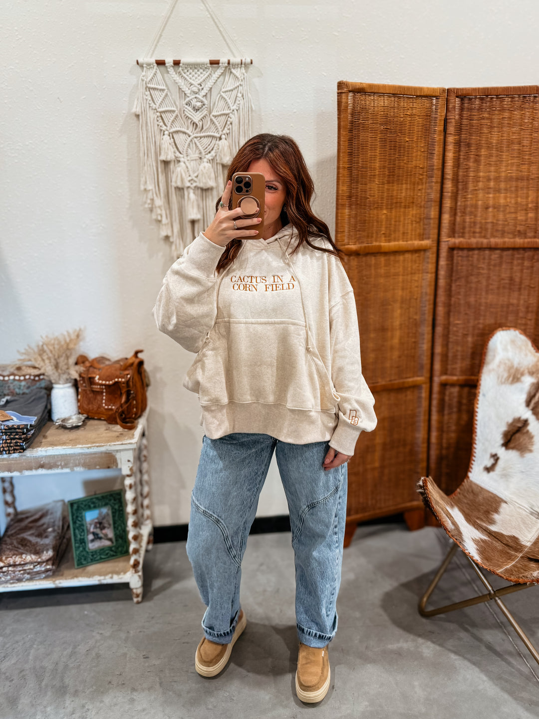 Cactus in a Corn Field Hoodie
