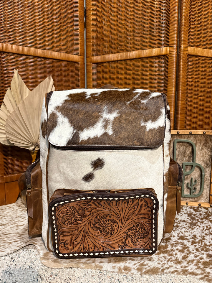 Evangeline Cowhide Backpack #76