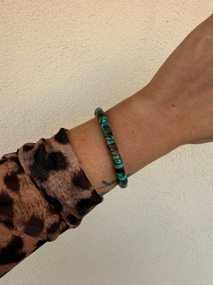 Tibetan Turquoise Stretchy Bracelet