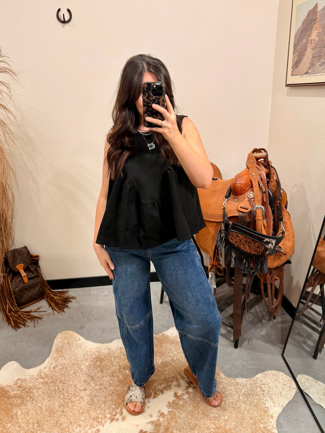 Demi Denim Top