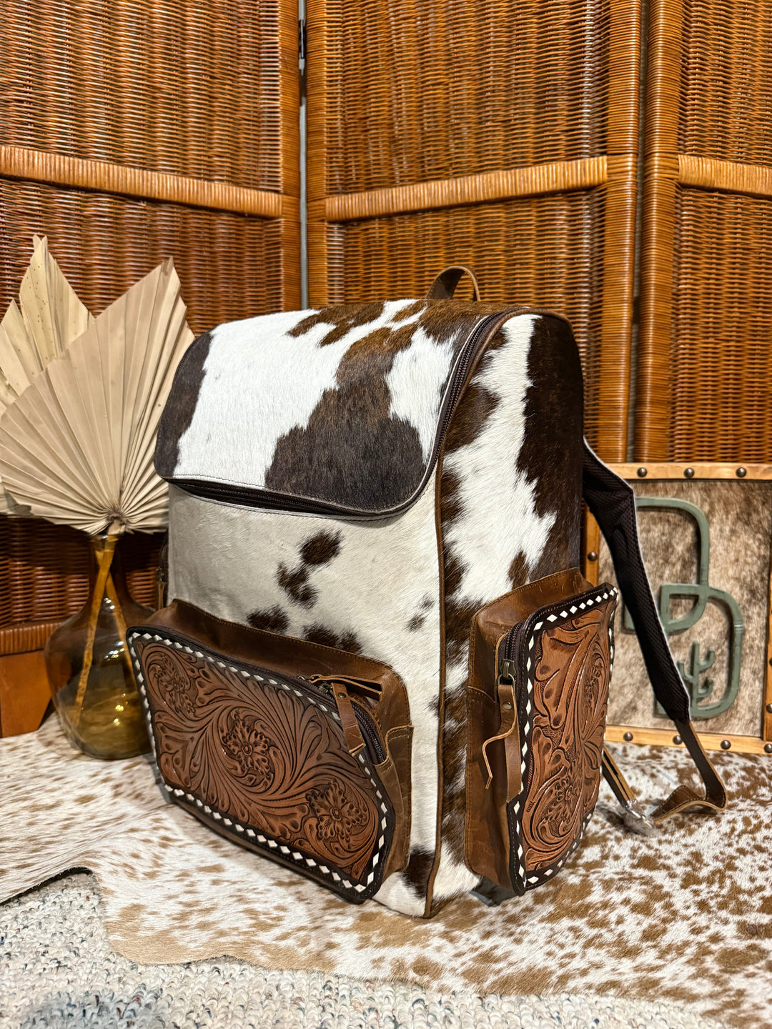 Evangeline Cowhide Backpack #68