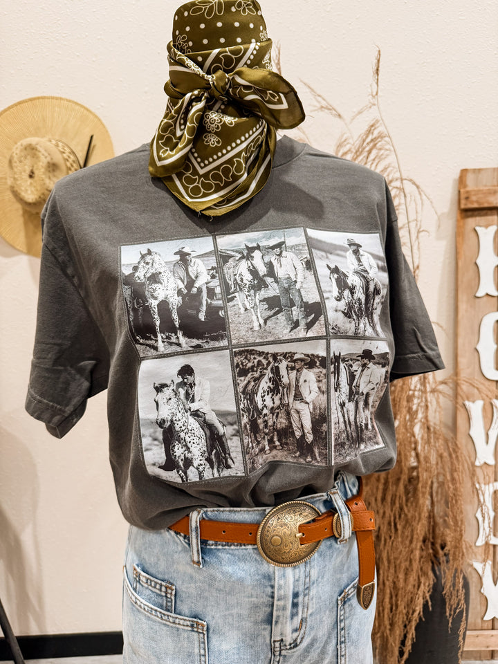 Monochrome Cowboy Tee