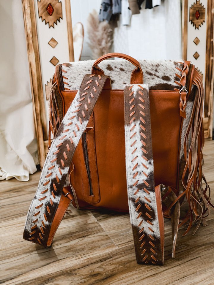 LuLu Fringe Cowhide Backpack