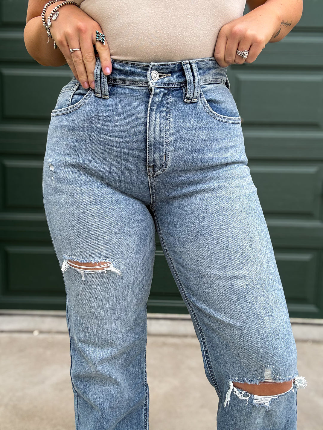Artemis Vintage: Tummy Control 90's Vintage Wide Jean