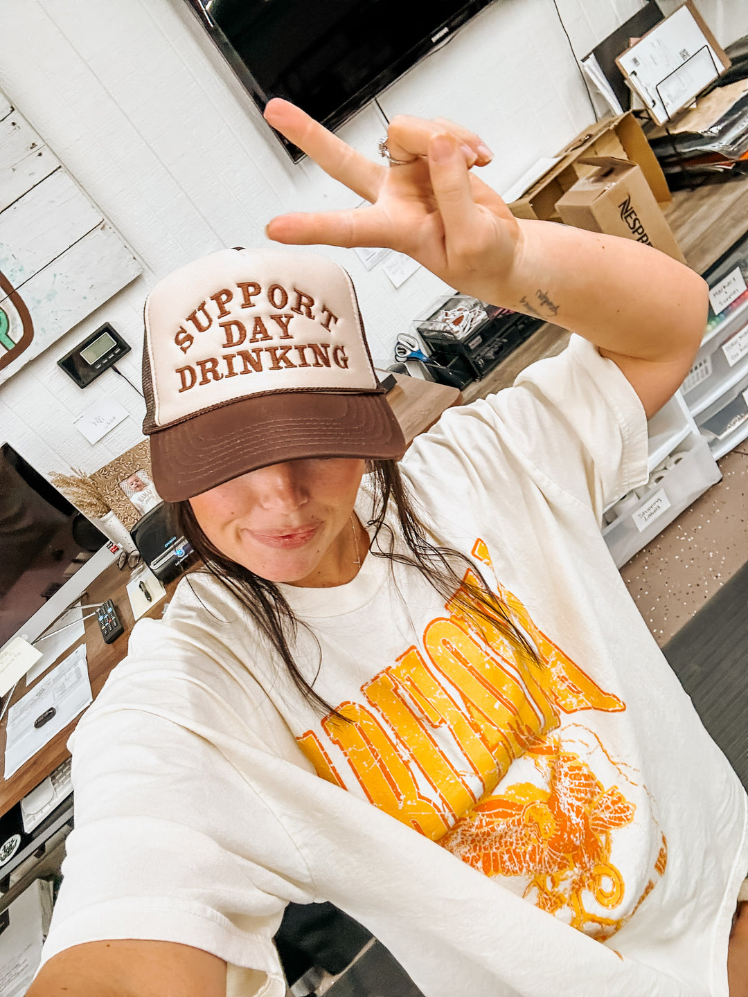 Support Day Drinking Trucker Hat