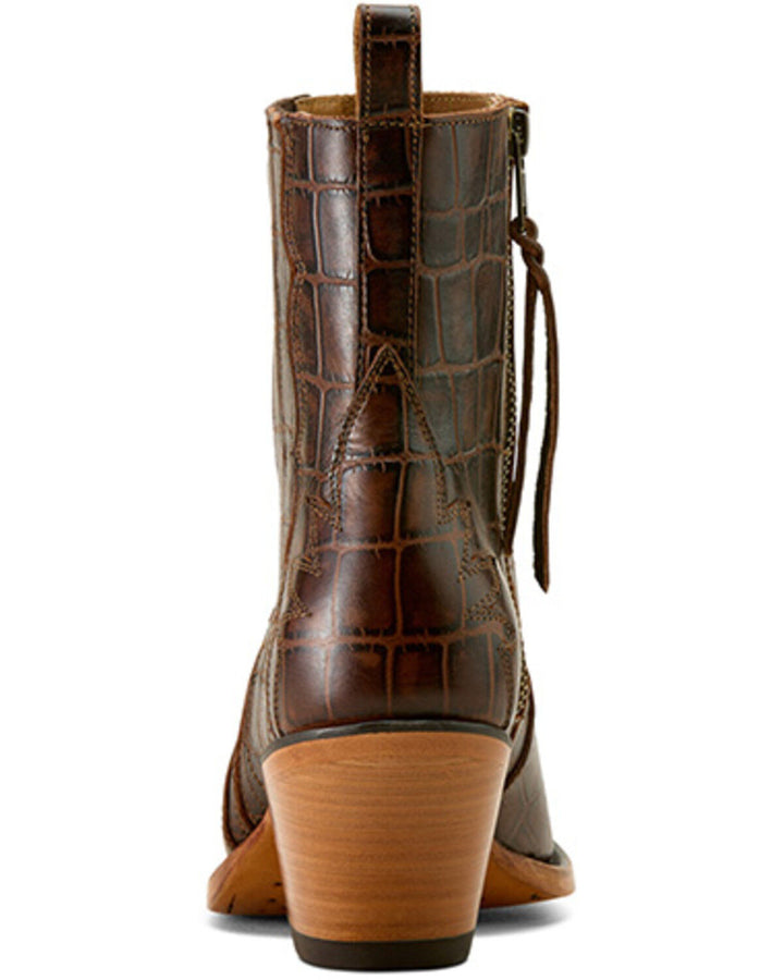 Ariat Jade Espresso Croc Bootie