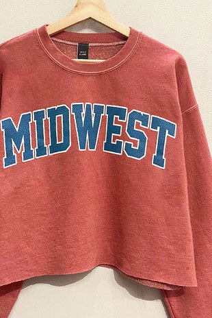 Midwest Cropped Crewneck