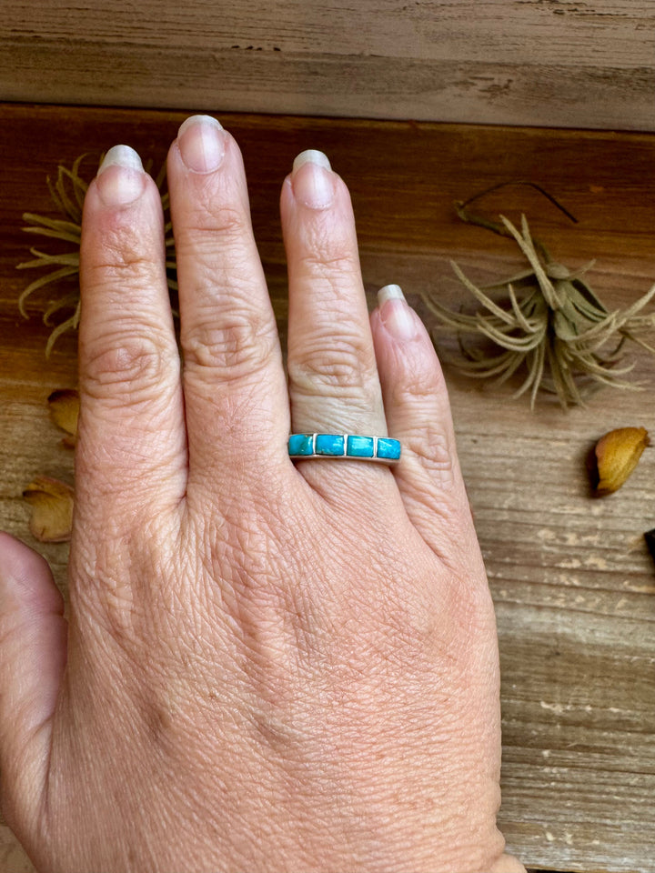 Kingman Turquoise Band – Size 8