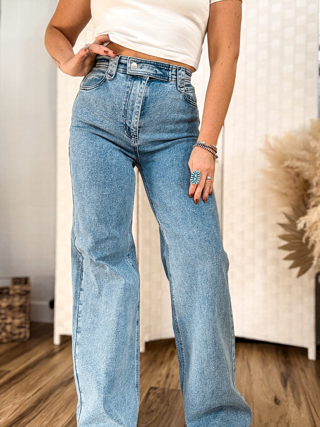 Vintage Baby Wide Leg Jean