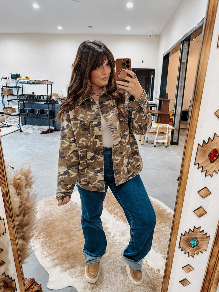 Camo Oversized Jacket