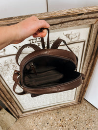 Chase Cowhide Backpack: Brown