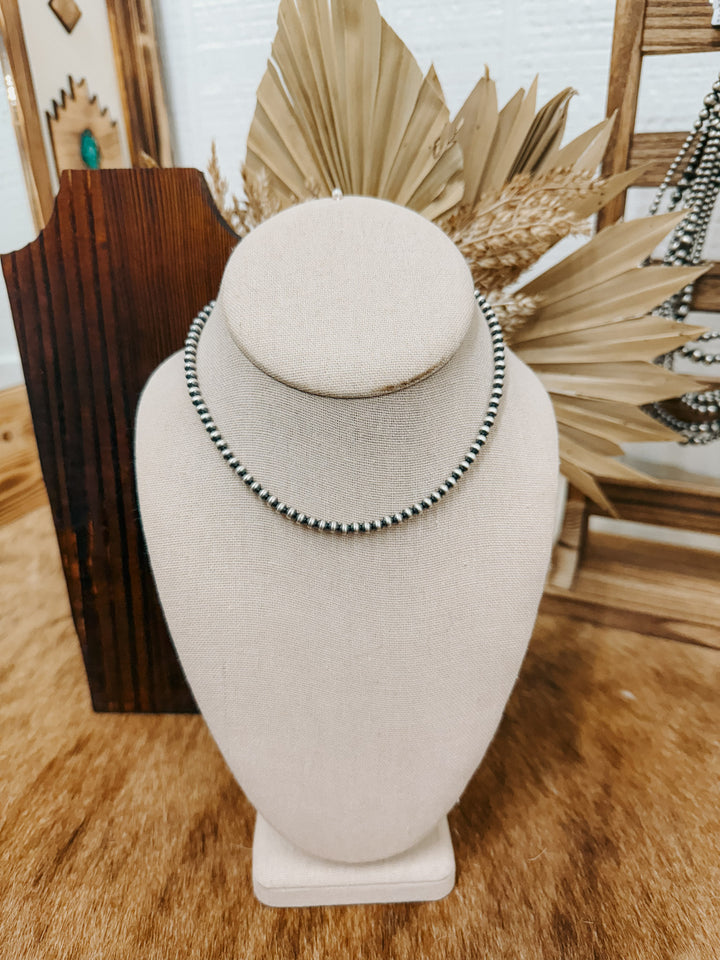 4mm 14” Navajo Pearl Necklace