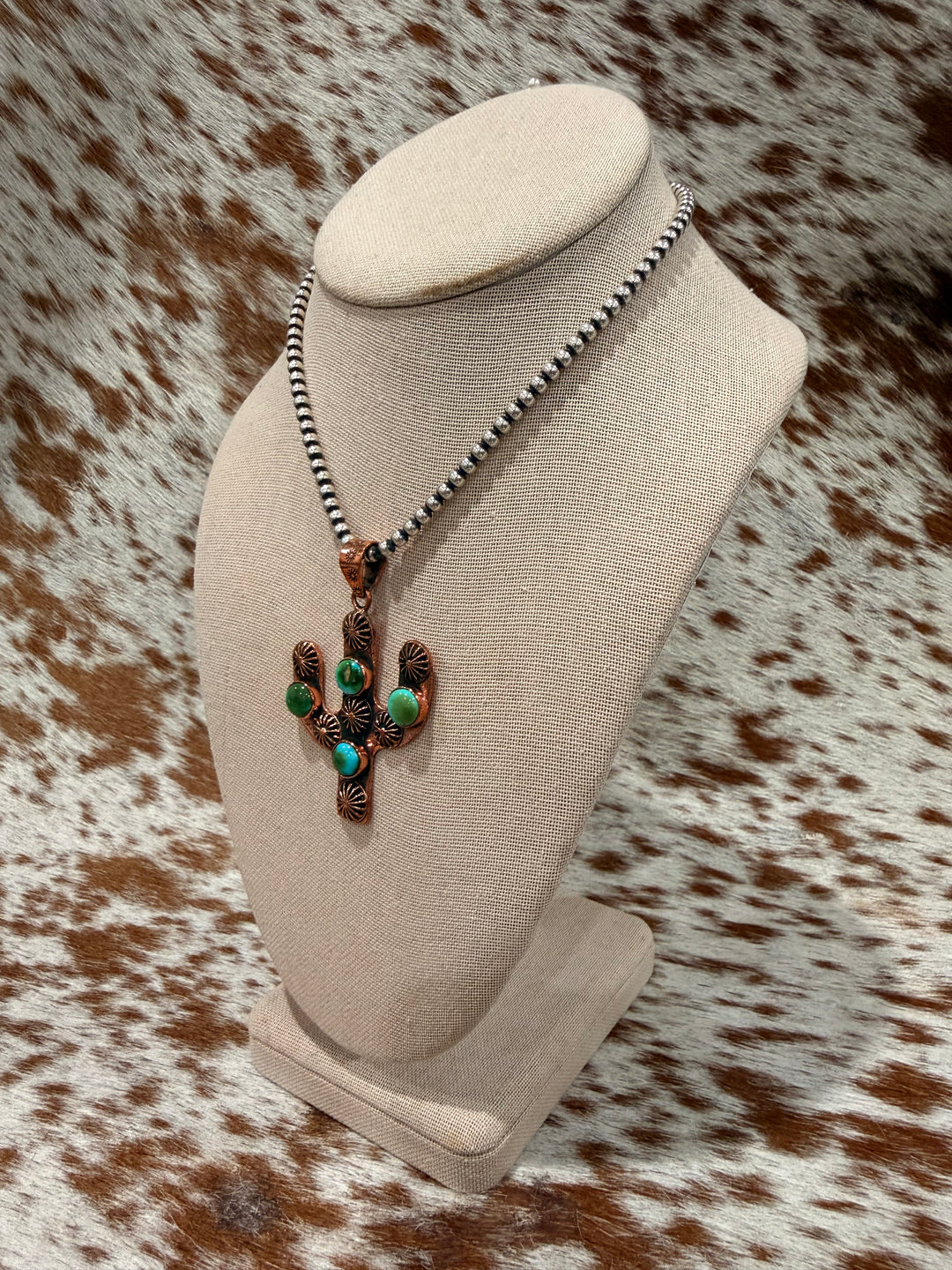 Sonoran & Copper Cactus Pendant