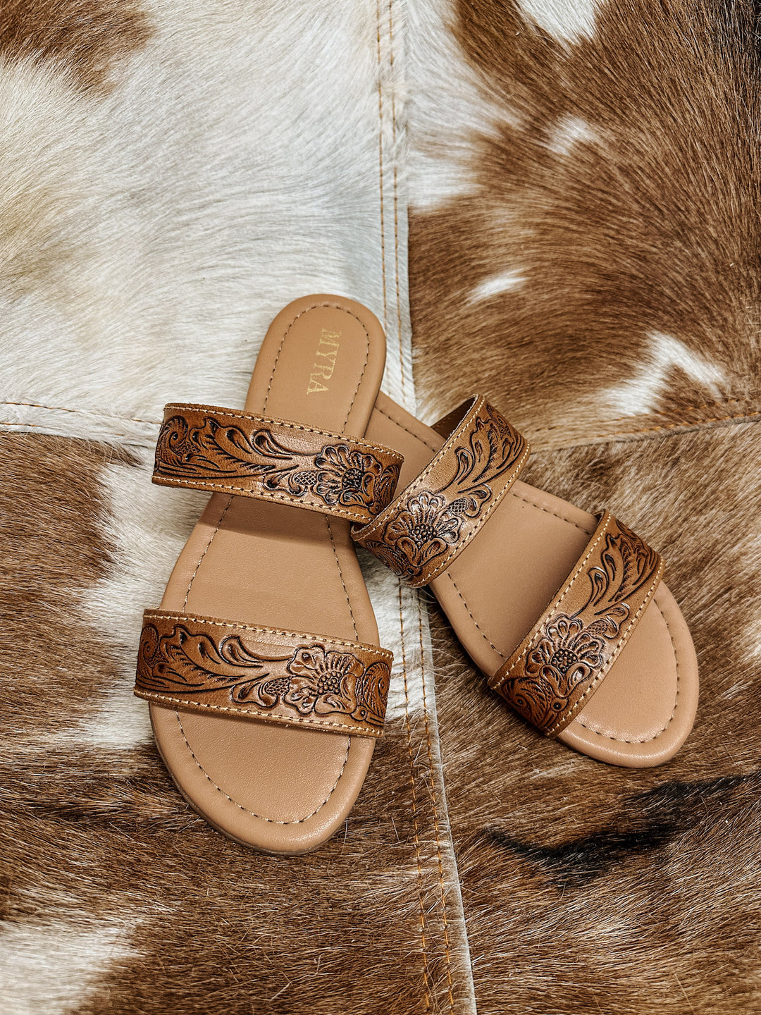 Terra Tooled Strap Sandals