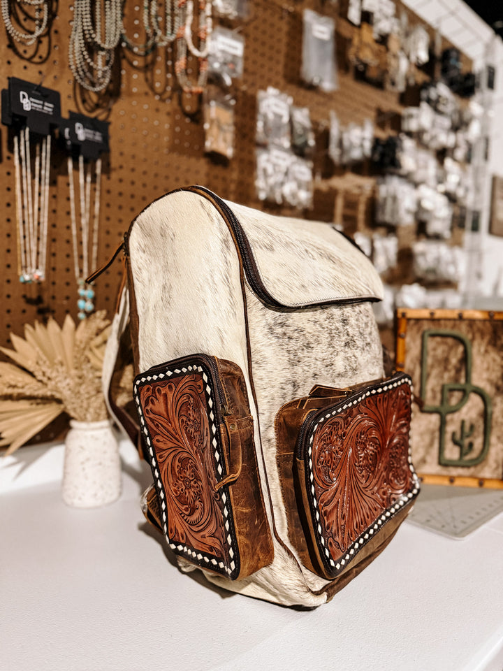 Evangeline Cowhide Backpack #5