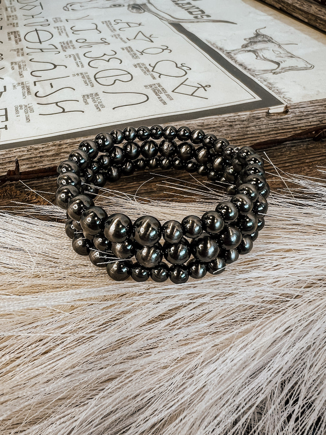 Gilson Navajo Pearl Wrap Bracelet