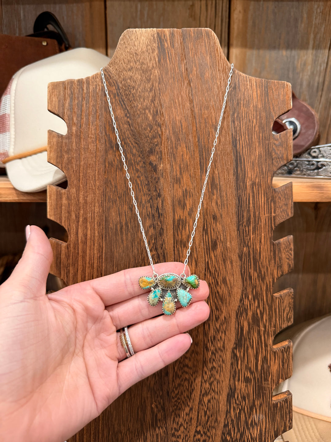 Dynasty Turquoise Cluster Necklace #2
