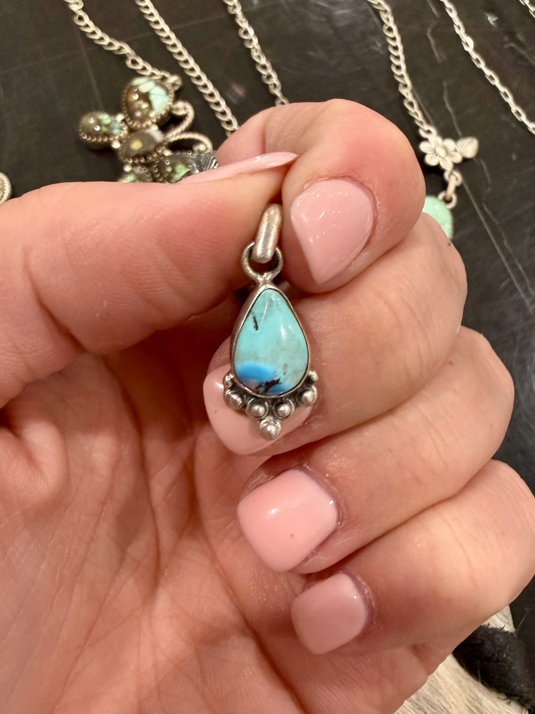 Turquoise Dainty Pendant #8