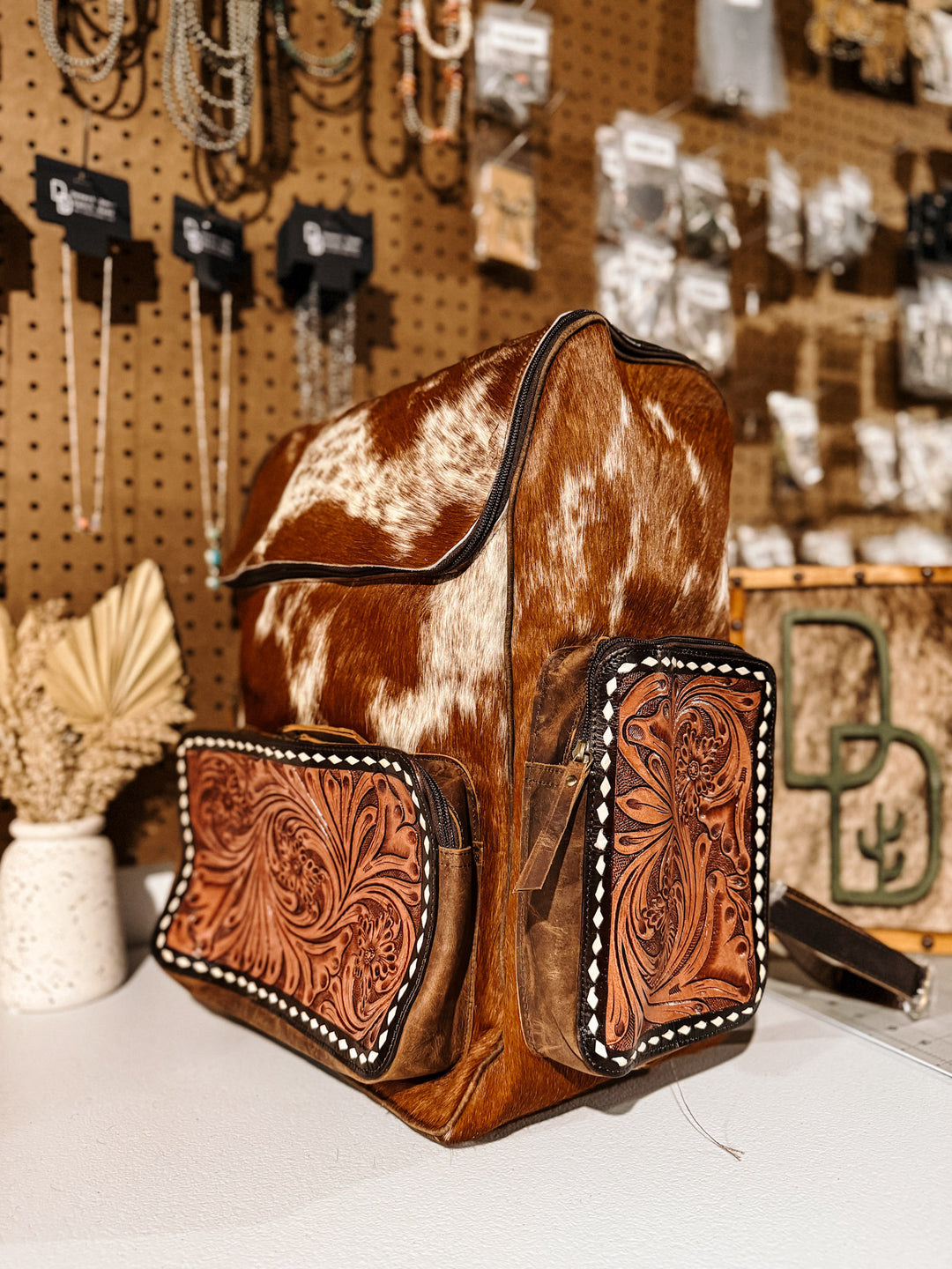 Evangeline Cowhide Backpack #39