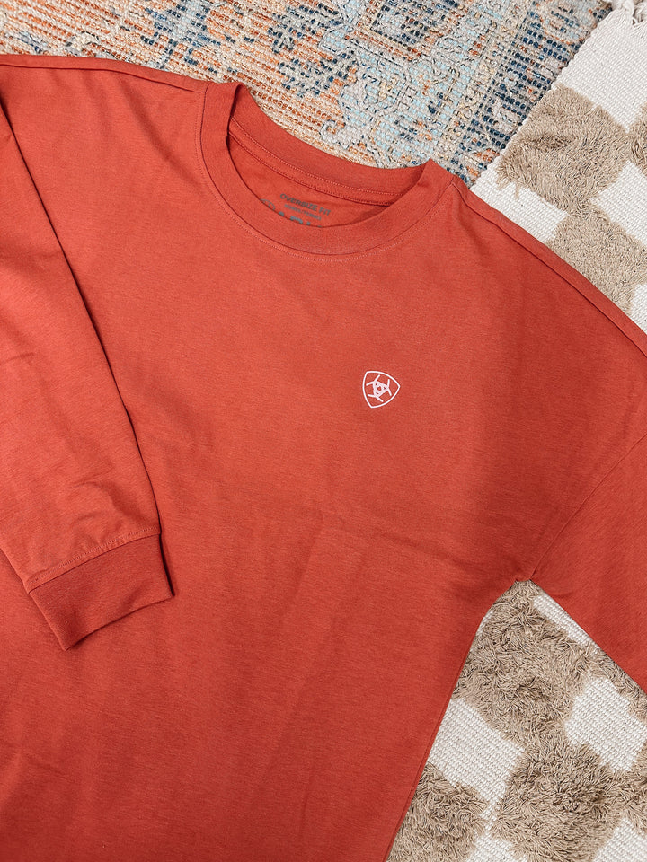 Ariat: Fun Farm Oversized T-Shirt: Faded Rose