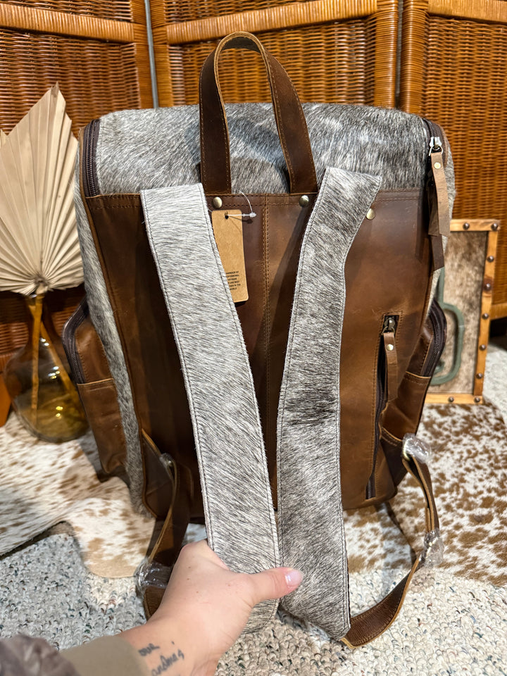 Evangeline Cowhide Backpack #79