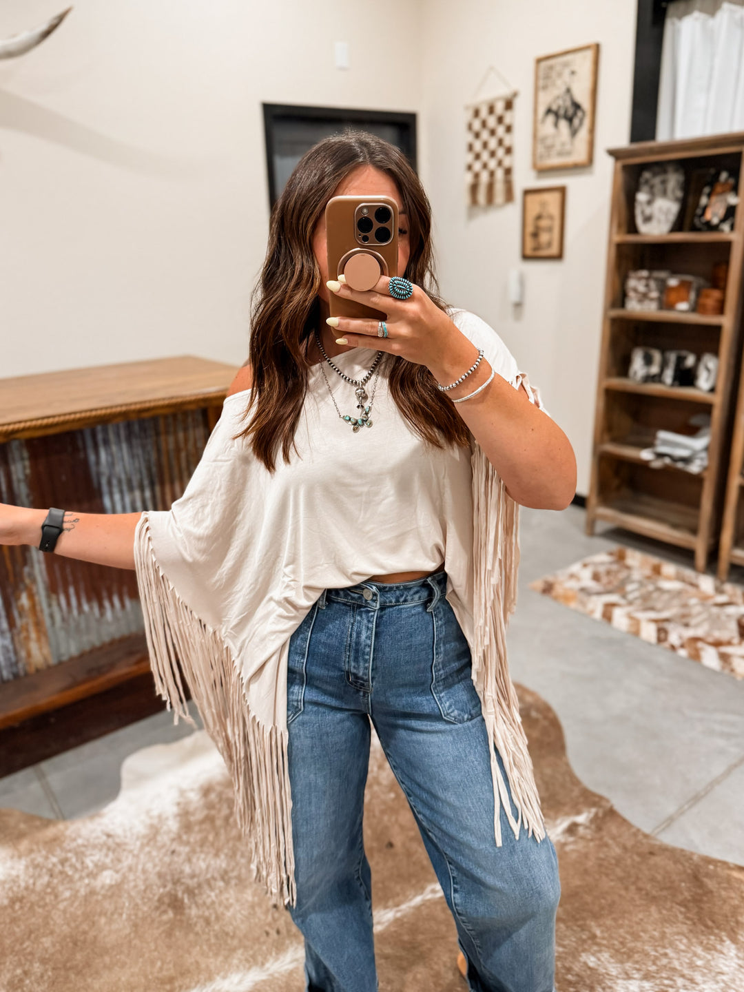 Fringe Tunic: Oat