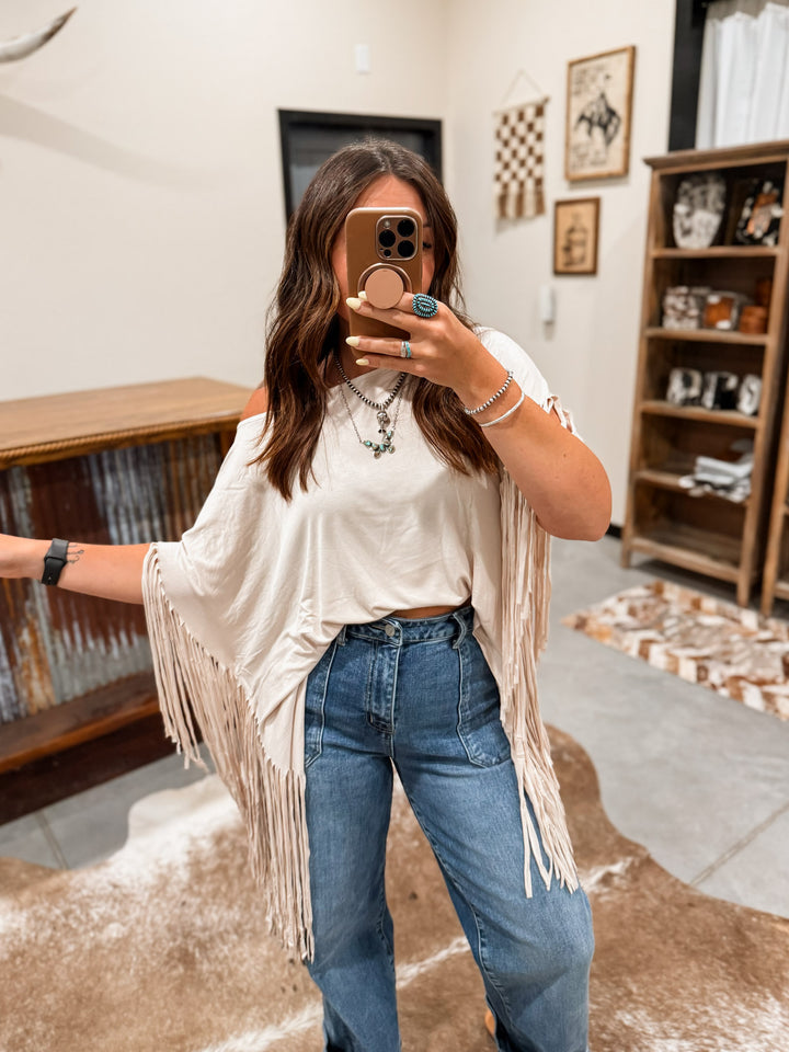 Fringe Tunic: Oat