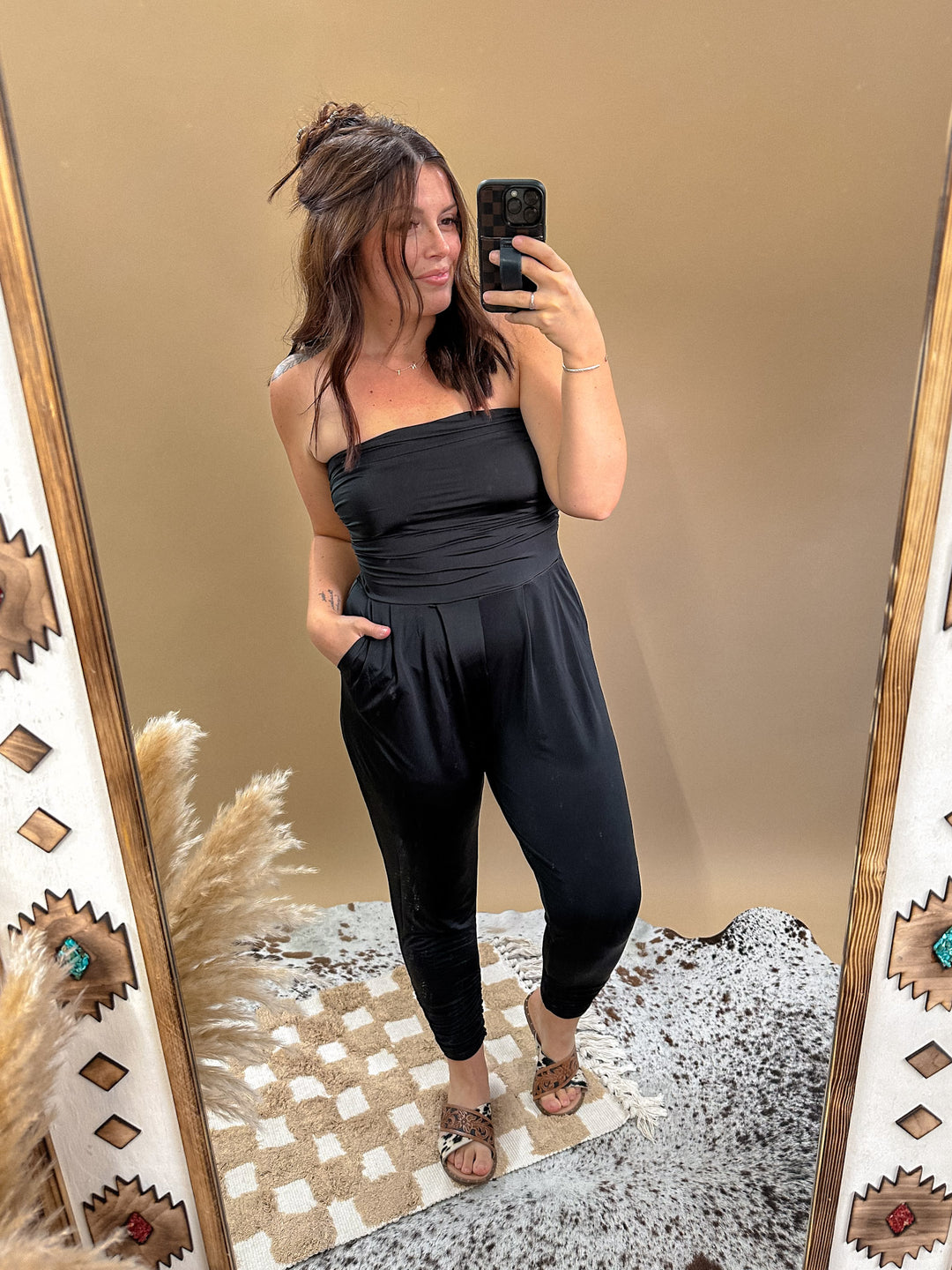 Essentials Jumpsuit: Black