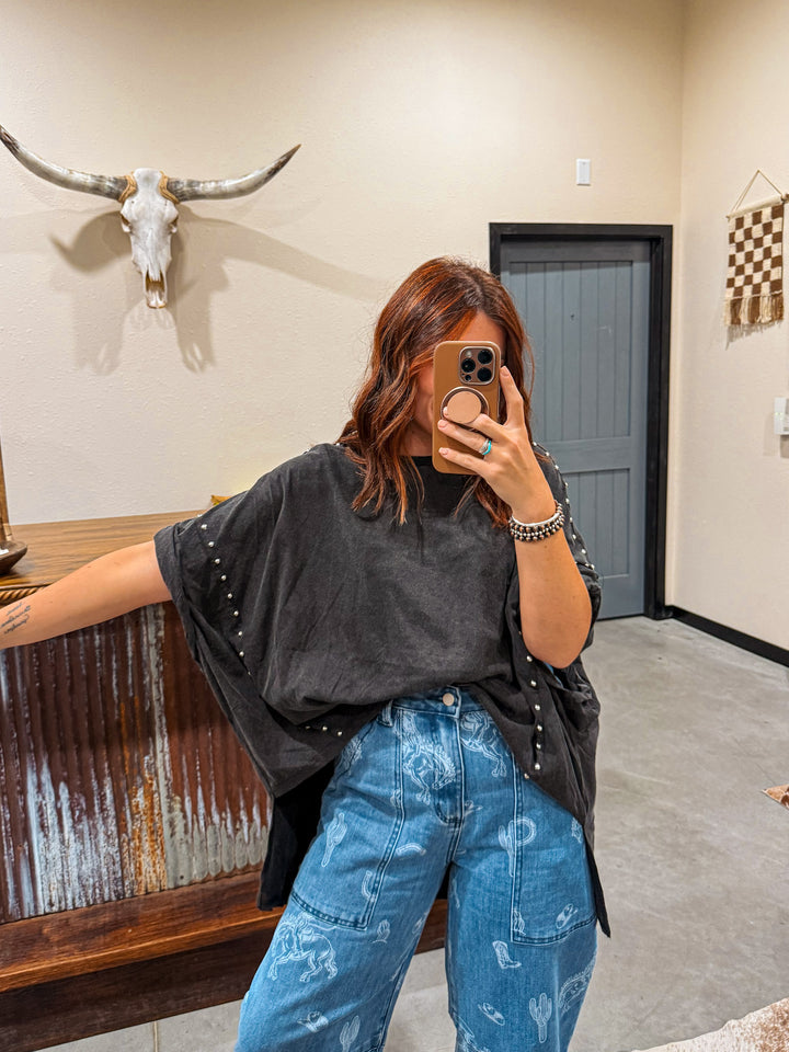 Black Jack Stud Top