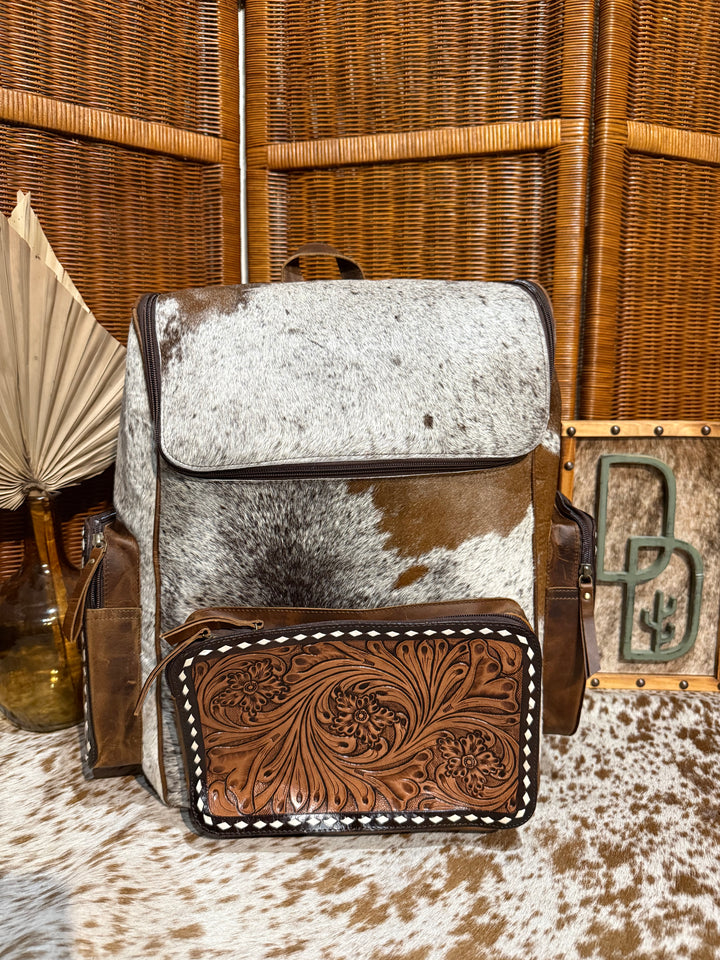 Evangeline Cowhide Backpack #62