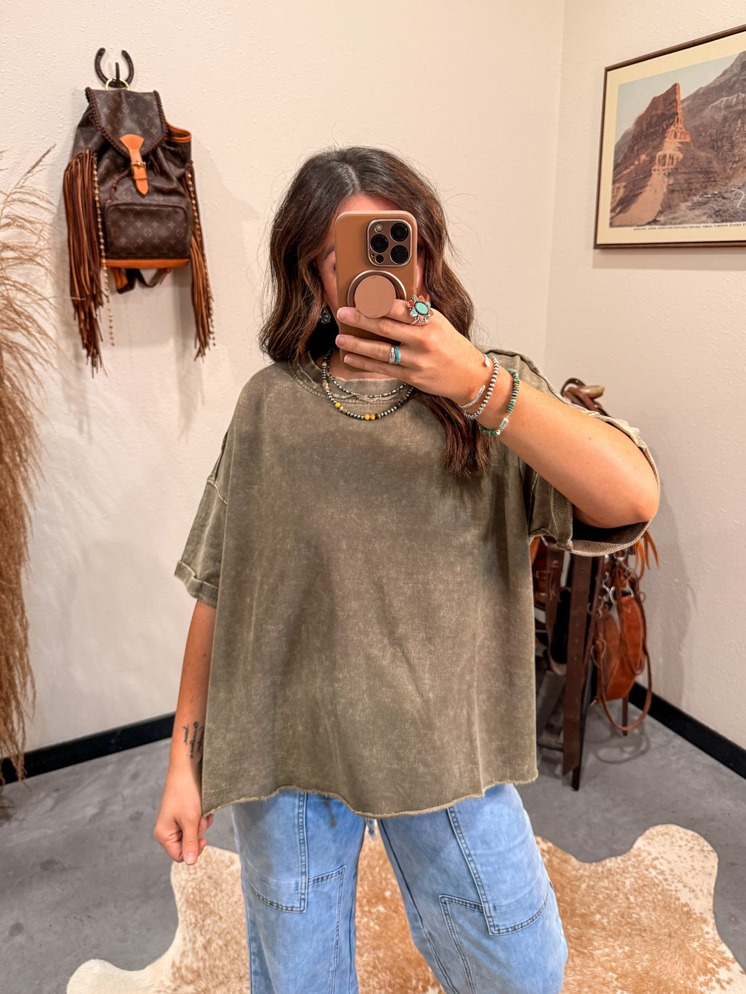 Core Washed Up Tee: Mocha
