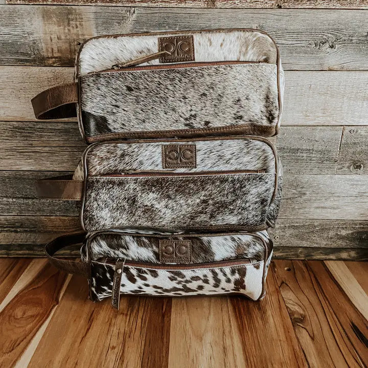 Cowhide Toiletry Bag