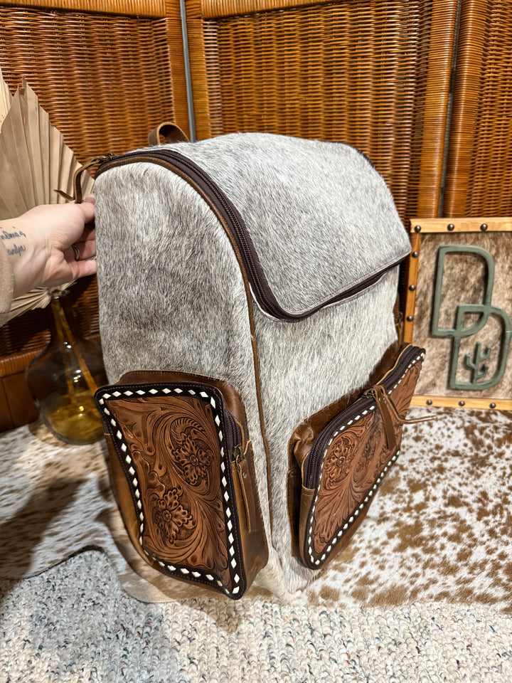 Evangeline Cowhide Backpack #89