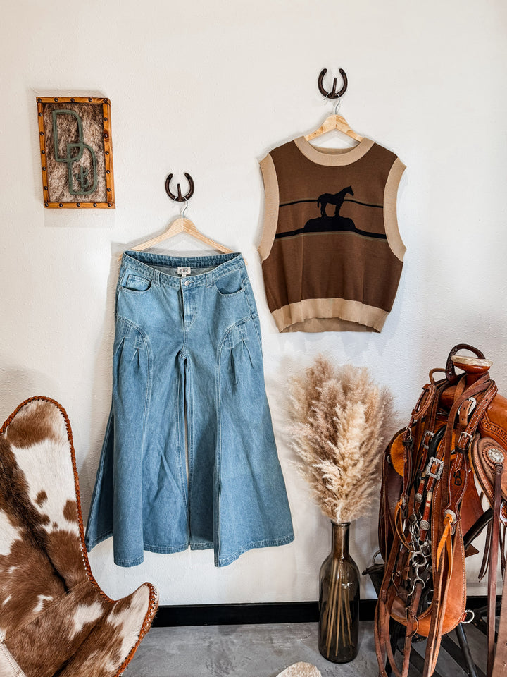 Wild Bloom Wide Leg Jeans