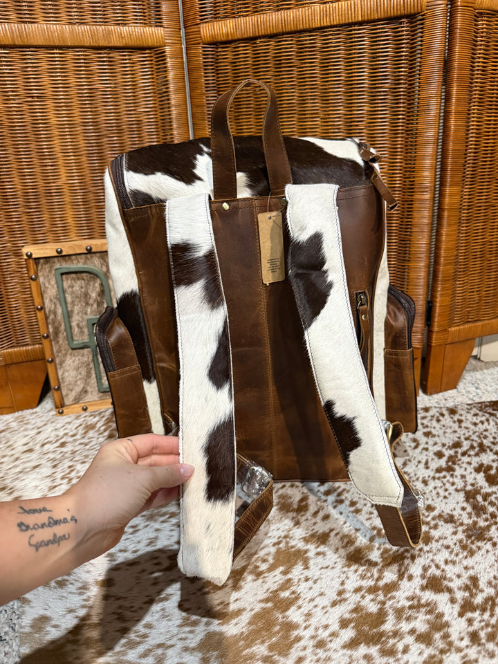 Evangeline Cowhide Backpack #52