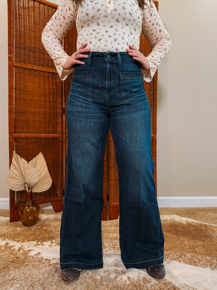 Ariat Roped Pocket Wide Leg Jean