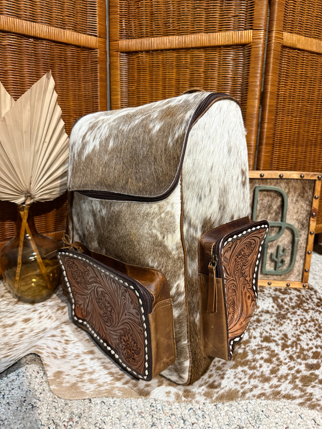 Evangeline Cowhide Backpack #82