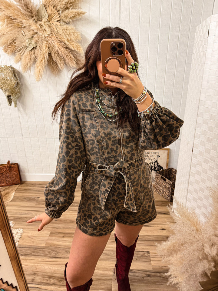 Wild Again Leopard Romper