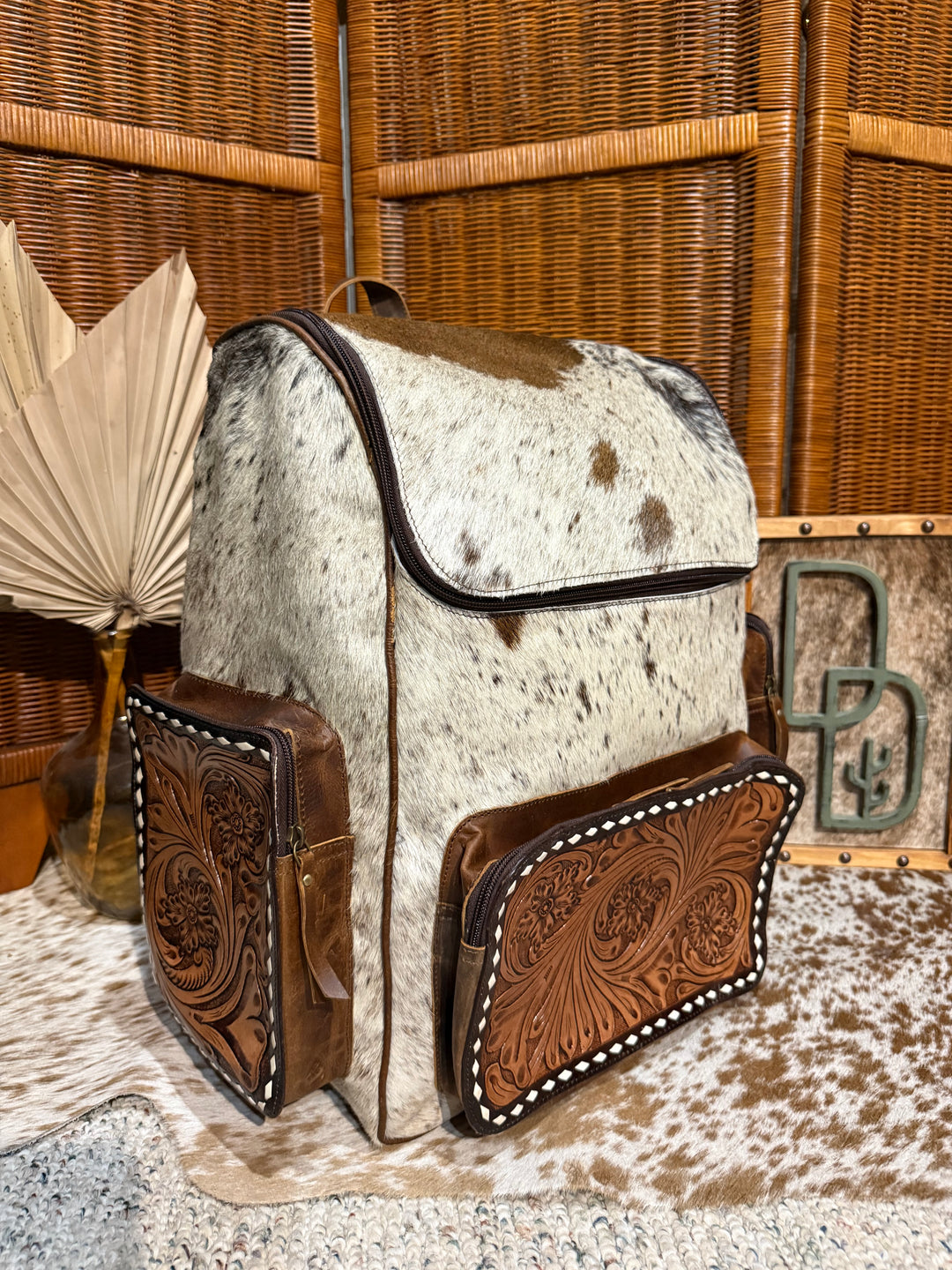 Evangeline Cowhide Backpack #77