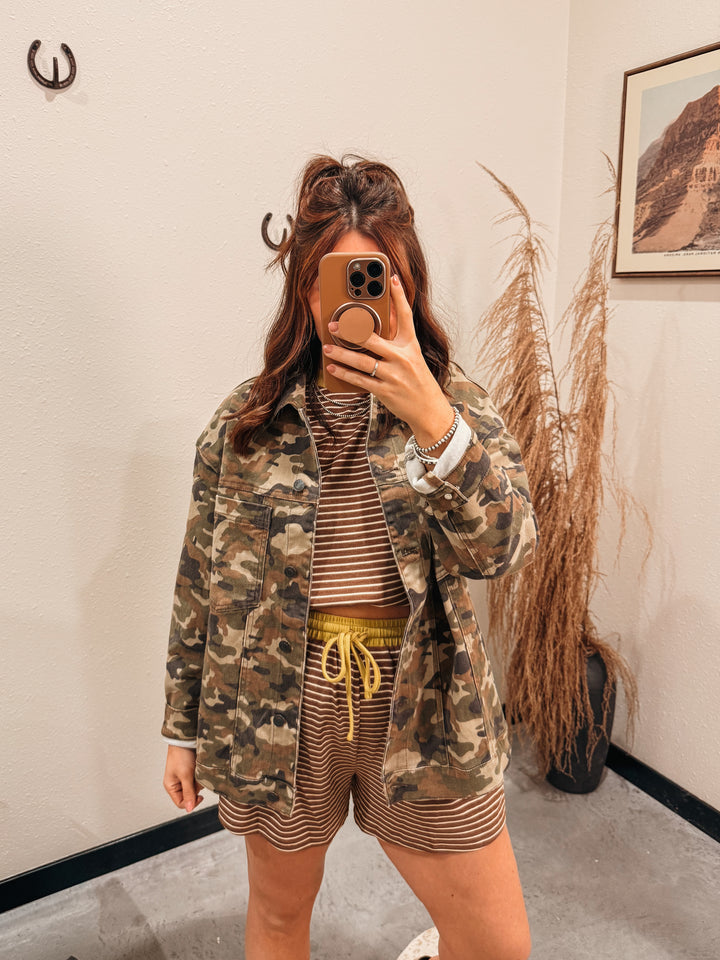 Camo Oversized Jacket