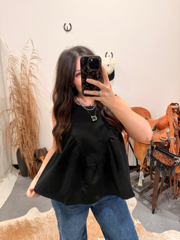 Demi Denim Top
