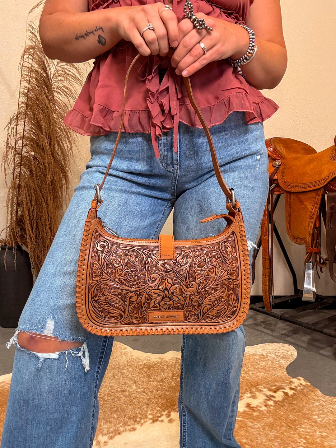 Loyal West Saddle Brown Purse