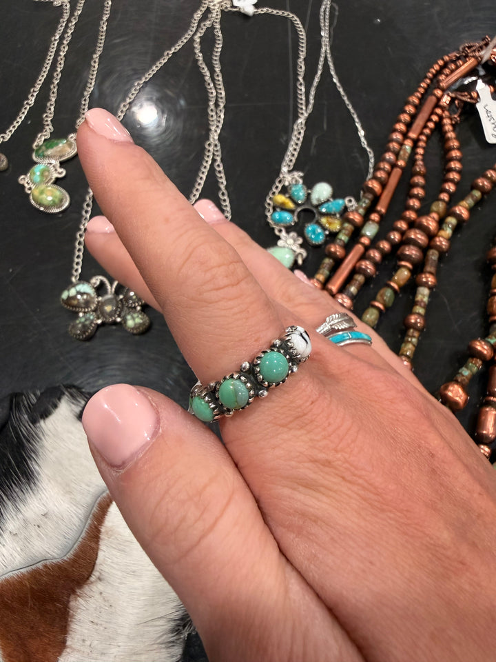 Two Toned Infinity Stone Ring - Size 8